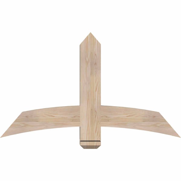 Ekena Millwork Bellingham Smooth Timber Gable Bracket, Douglas Fir, 48"W x 28"H x 5 1/2"D x 5 1/2"F, 14/12 Pitch GBW048X28X0606BEL00SDF - main